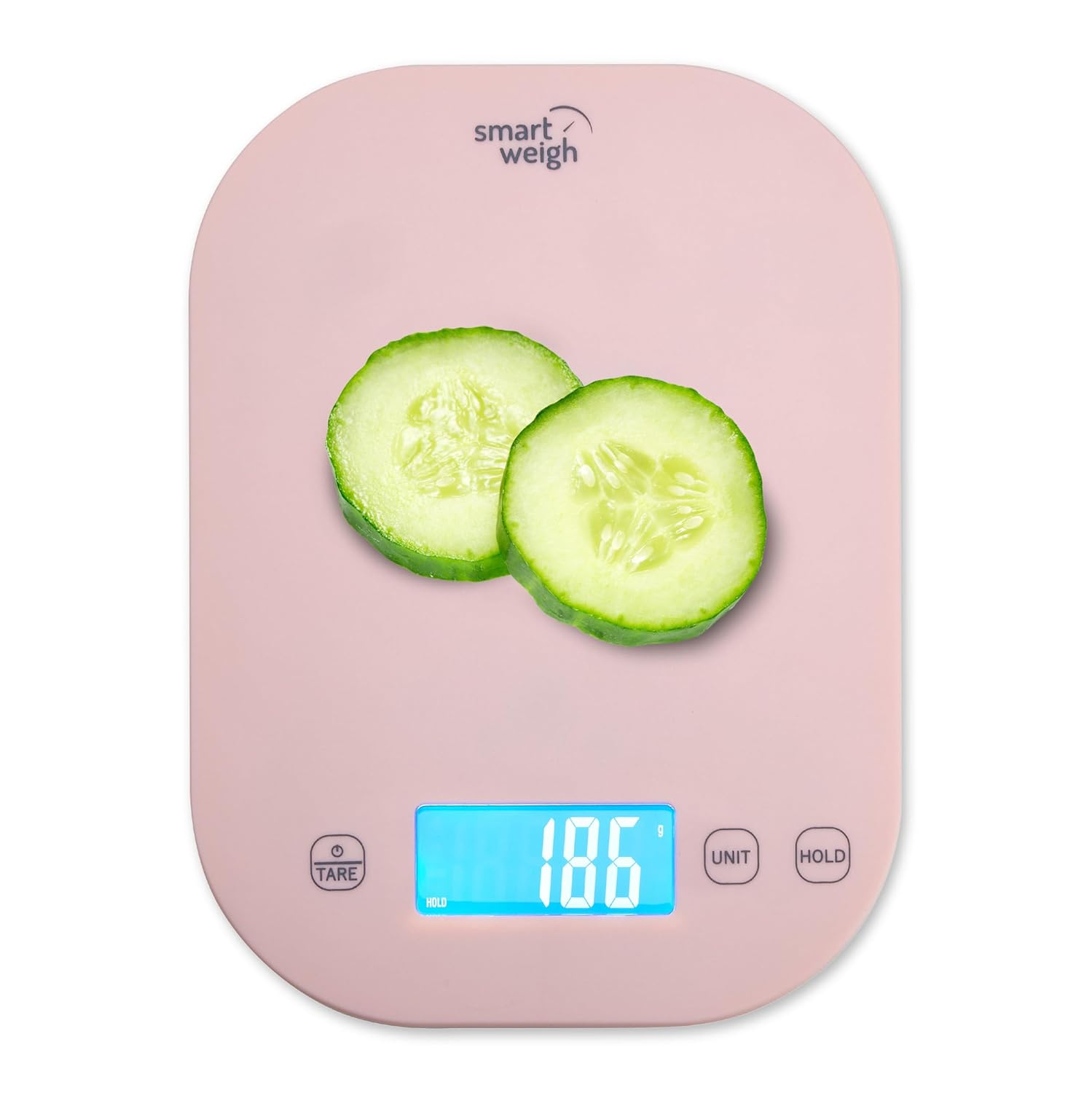 Smart Weigh Small Pink Food Scales for Kitchen Weight Loss Calorie Scale, Baking Kitchen Scales Digital Weight Grams and Ounces, Weight Watchers Scale for Food, Cooking, Bread