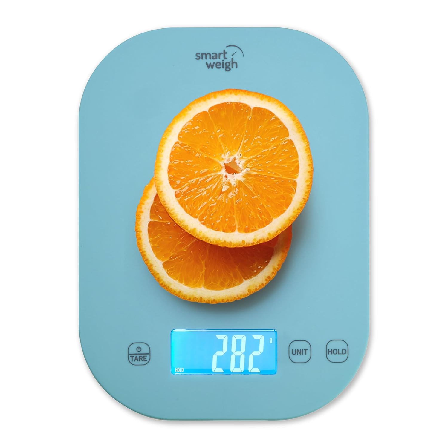 Smart Weigh Small Blue Food Scales for Kitchen Weight Loss Calorie Scale, Baking Kitchen Scales Digital Weight Grams and Ounces, Weight Watchers Scale for Food, Cooking, Bread