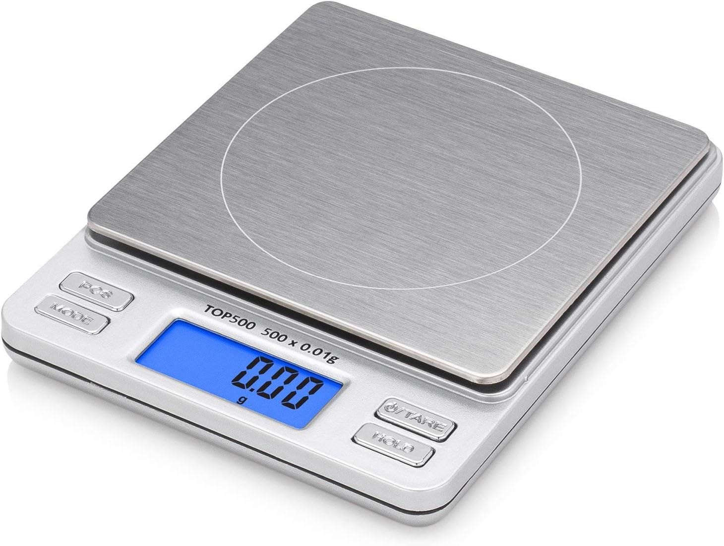 Smart Weigh Digital Pro Pocket Scale 500g x 0.01 Grams Precise Weighing Professional Weight Food Ounces & Grams Mini Kitchen Jewelry Portable Herb Pocket Scale, Hold and Counting Function Back-Lit LCD