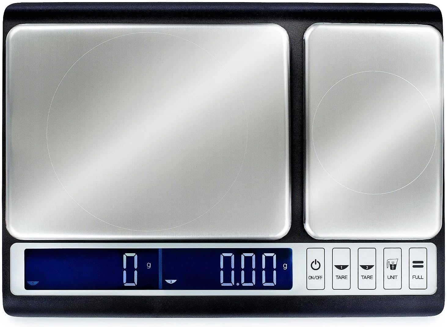 Smart Weigh Dual Platform Digital Kitchen Scale Stainless Steel Culinary Kitchen Scale 10 kilograms x 0.01 grams High Precision Digital Food Scale Tare Function LCD w/Backlit for Baking Cooking Food